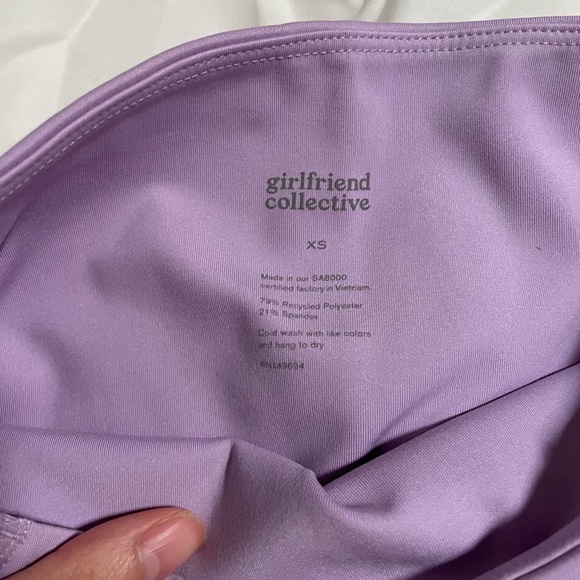 Girlfriend collective lilac compressive pocket legging - Picture 2 of 3